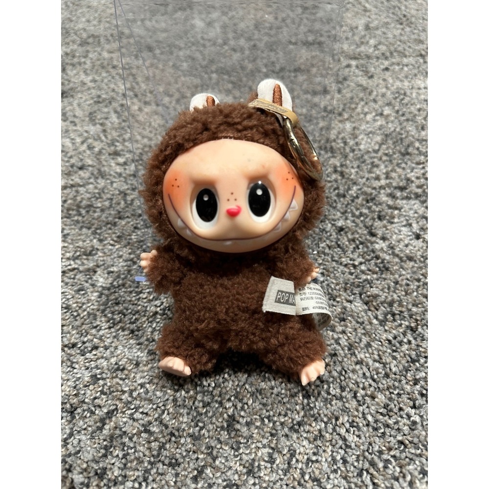 Plush Keychain Pop Mart Unisex Brown Excellent Labubu The Monsters One Size